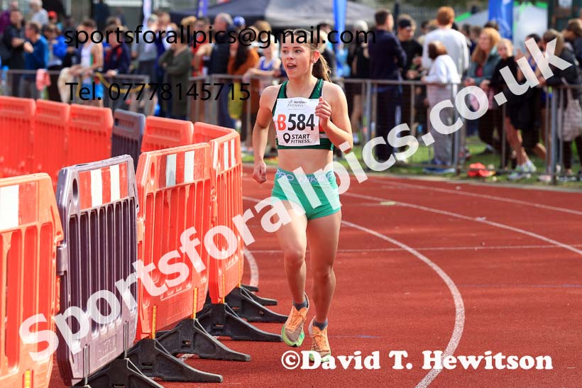 Girls Under-15s, 2024 Northern Mens 6 and Womens 4 and Youngsters Relays, Stanley Park, Blackpool.  Photo: David T. Hewitson/Sports for All Pics
